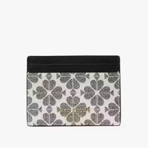 Kate Spade Signature Spade Flower Small Slim Card Holder Wallet Bag Purse - Picture 9 of 11